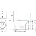 Zion Closed Couple Flush Pan - Image 2