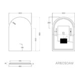 Arch LED Backlit Mirror - Image 4