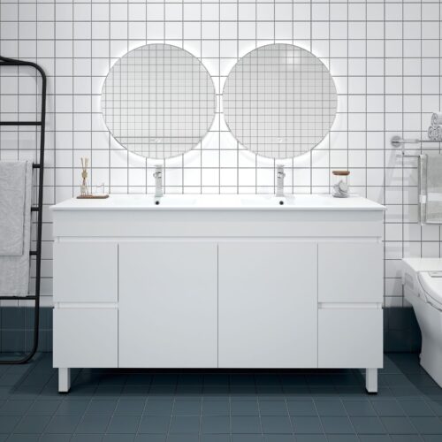 BIANCA 1500mm PVC Freestanding Vanity