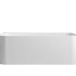 Bullion Ultra-Thin Back-to-Wall Bathtub - Gloss White - Image 4
