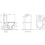 Cera Back-to-Wall Toilet Suite - Image 5