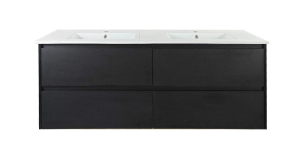 HERA 1500mm Wall-Hung Vanity - Black Oak - Image 4