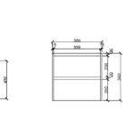 HERA 600mm Wall-Hung Vanity - Tas Oak - Image 5