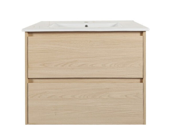 HERA 750mm Wall-Hung Vanity - Tas Oak - Image 4