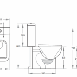 Cubo Closed Couple Flush Pan - Image 2