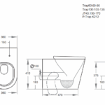 Avis Wall Faced Floor Rimless Flush Pan - Image 2