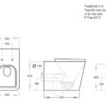Qubist Wall Faced Floor Box Rim Flush Pan - Image 2