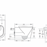 Veda Rimless Wall Hung Flush Pan - Image 2