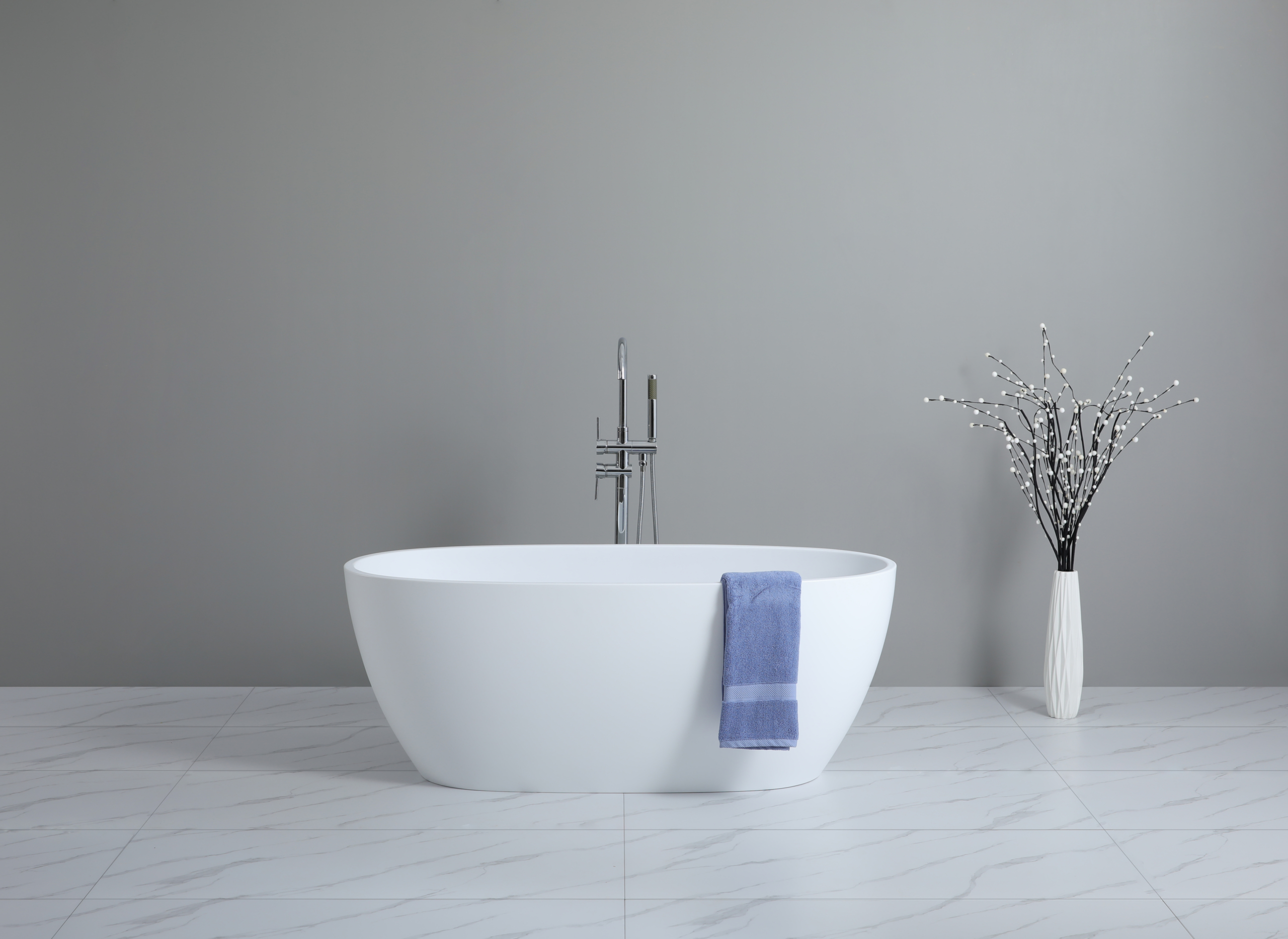 Stella Free Standing Bathtub Matte White