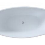 Evie Free Standing Bathtub Gloss White & Black - Image 4