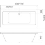 Mira Insert & Island Bathtub - Gloss White - Image 5
