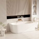 Nova Ultra-Thin Corner Bathtub - Gloss White
