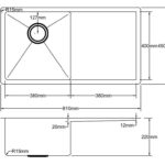 Hand Made Stainless Steel Kitchen Sink - Image 2