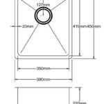 Hand Made Stainless Steel Kitchen Sink - Image 2