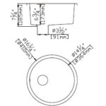 Top Quartz Kitchen Sink Round - Image 2