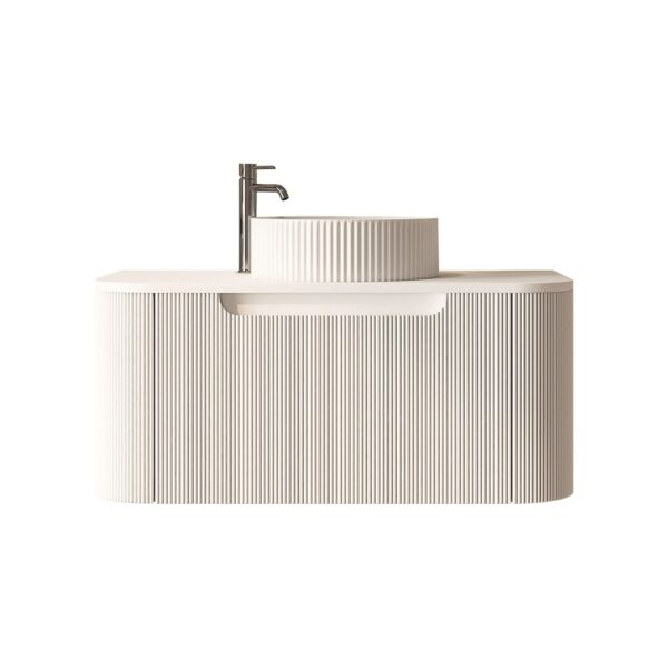 Rome 750mm Wall-Hung Cabinet - Matt White - Image 4