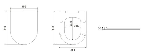 Avis Wall Faced Floor Rimless Flush Pan - Image 4