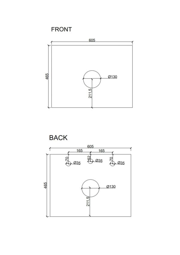 HERA 600mm Wall-Hung Vanity - Tas Oak - Image 10