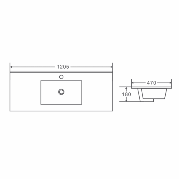 HERA 1200mm Wall-Hung Vanity - Tas Oak - Image 6