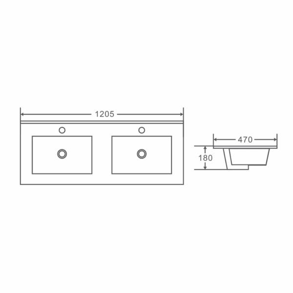 HERA 1200mm Wall-Hung Vanity - Tas Oak - Image 7