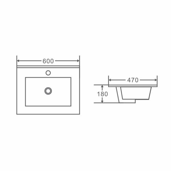 HERA 600mm Wall-Hung Vanity - Tas Oak - Image 6