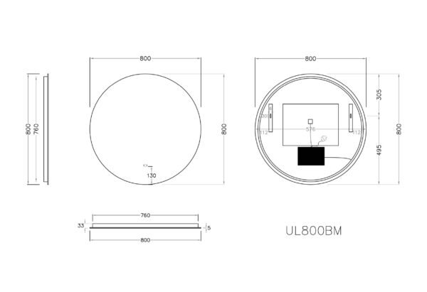 Oval LED Backlit Mirror - Image 4