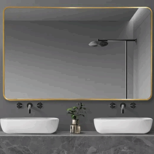 Aluminium Framed Rectangular Mirror 1200mm