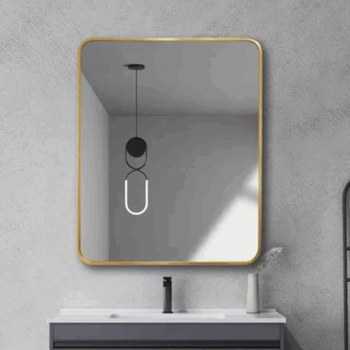 Aluminium Framed Rectangular Mirror 600mm