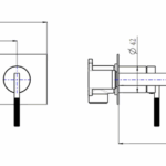 Caddence Wall Mixer with Spout - Image 5