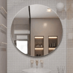 Pencil Edge Plain Mirror Round 90cm