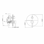 Pentro Wall Mixer with Diverter - Image 6